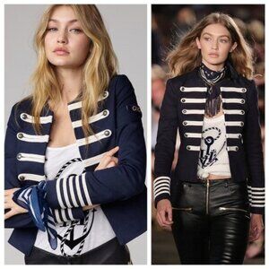 Carolina Belle Regencycore Royalcore Victorian Military Jacket XS Gigi Hadid